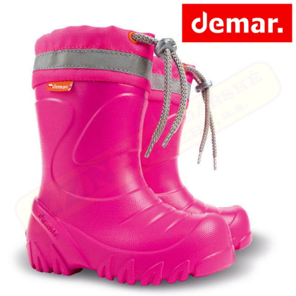 DEMAR Dětské holínky zateplené MAMMUT-S 0300 F růžové