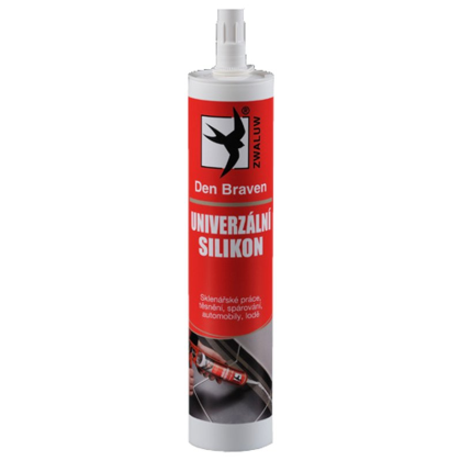 DEN BRAVEN univerzální silikon 280ml bílý