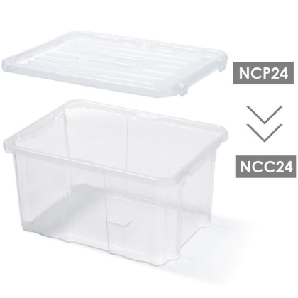 PROSPERPLAST Úložný box NCC24-S429 60x40x26,5 cm, 45 l