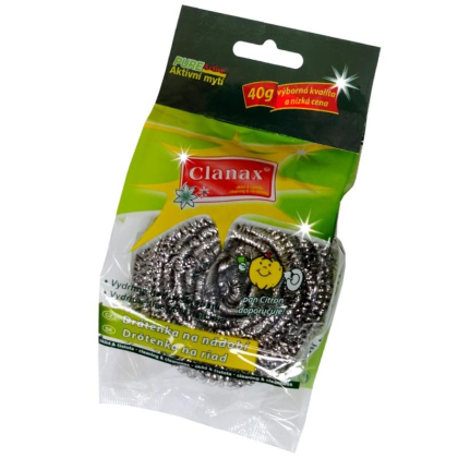 CLANAX drátěnka JUMBO 40g nerez 220085