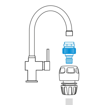 GF adaptér vnější závit 3/4", mosaz/plast GF80002431