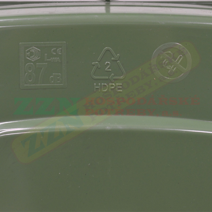 ZZN popelnice 120 l HDPE, zelená