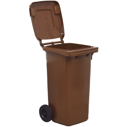 ZZN popelnice 120 l HDPE, hnědá