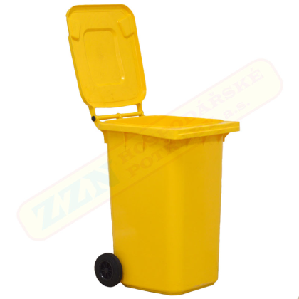 ZZN popelnice 240 l HDPE, žlutá