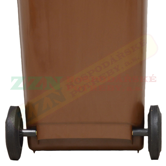 ZZN popelnice 240 l HDPE, hnědá