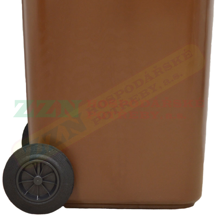 ZZN popelnice 240 l HDPE, hnědá
