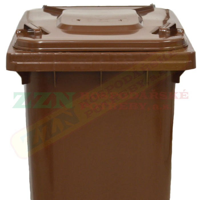 ZZN popelnice 240 l HDPE, hnědá