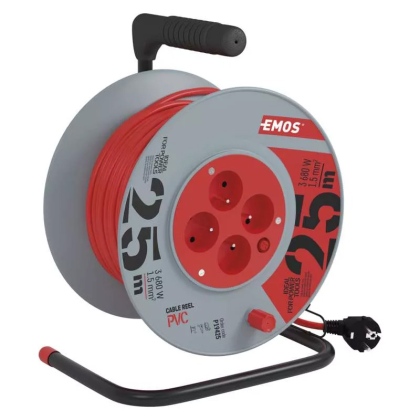 EMOS Naviják PKB 230V 25m 4 zásuvky P19425