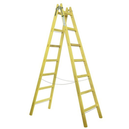 CMOL Štafle malířské dřevěné EXKLUSIVE, 7 příček, L=226,5 cm, 1007.01