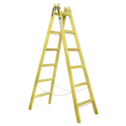 CMOL Štafle malířské dřevěné EXKLUSIVE, 6 příček, L=196,5 cm, 1006.01