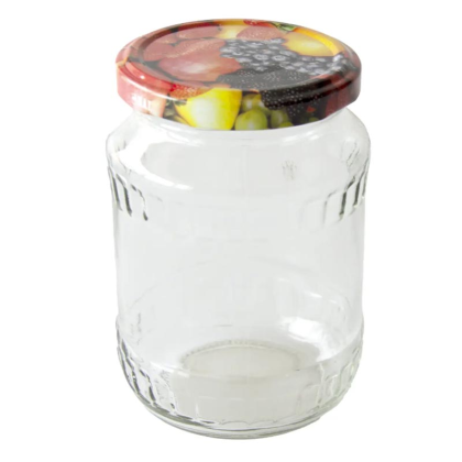 Zavařovací sklenice 370 ml OVOCE TWIST66 + víčka ovoce – 743026, 8ks