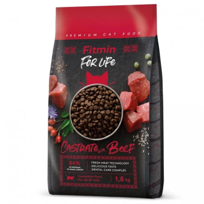 FITMIN For Life Castrate Beef granule pro kočky 1,8 kg