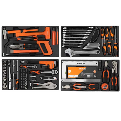 KENDO Vozík s nářadím, 113 ks, 90322