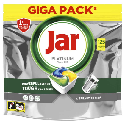 JAR Platinum All-in-One – 125 kapslí do myčky nádobí