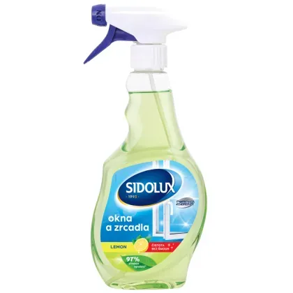 SIDOLUX Window Nano Code Lemon 500 ml – čistič oken a skleněných povrchů s vůní citronu
