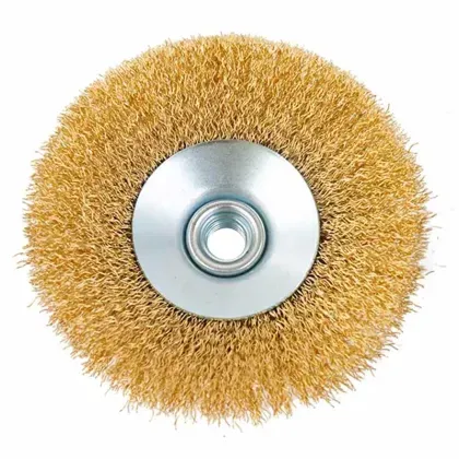 KENDO Kotoučový kartáč 125 mm, mosazovaný drát - 46001729