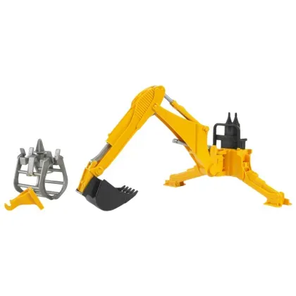 BRUDER Závěsný bagr za traktor s drapákem – 2338
