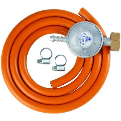 MEVA Plynová hadice 1,5 m s regulátorem tlaku - UNP01007