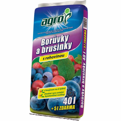 Agro CS Substrát pro borůvky a brusinky 40 + 5 l ZDARMA