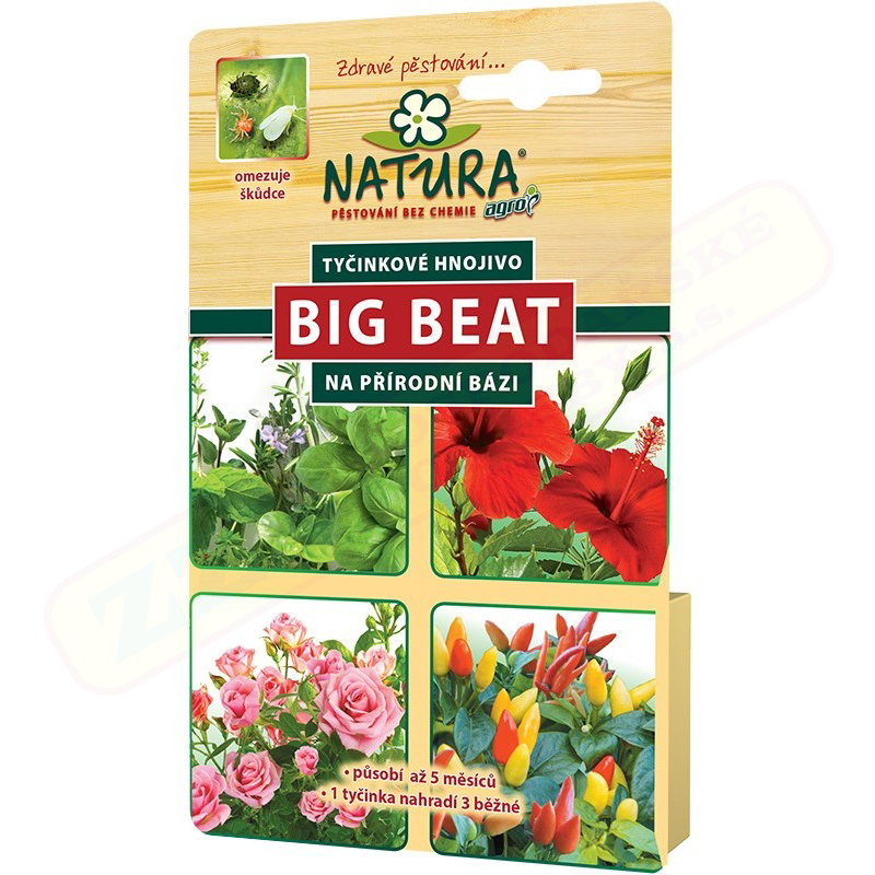 Agro CS NATURA Big Beat tyčinkové hnojivo 12 ks