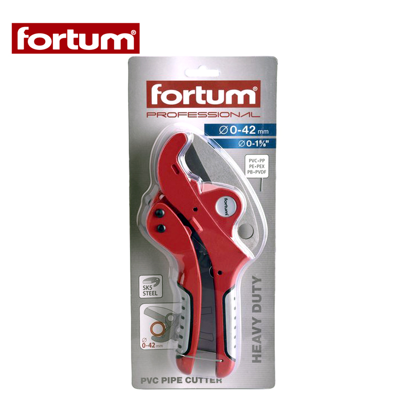 FORTUM 4775010 Nůžky na plastové trubky 0-42mm