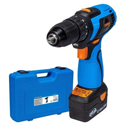 NAREX ASV 202-2 aku vrtačka 20V/2x2Ah, 47 Nm, 0-400/1450 ot./min - VÝPRODEJ