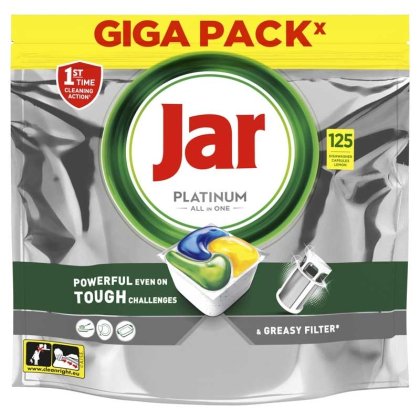 JAR Platinum All-in-One – 125 kapslí do myčky nádobí